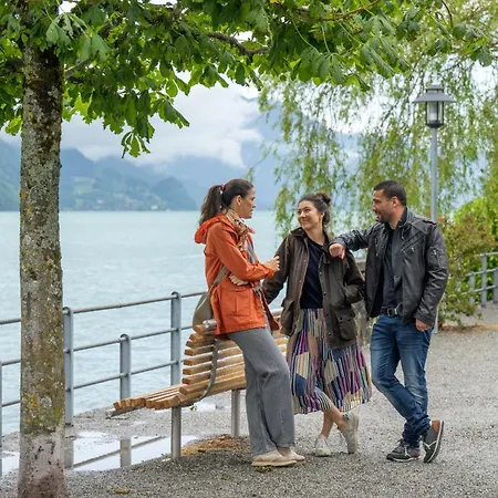 Lägenhet Spacious Near Brienz With Hot Tub & Parking Kienholz